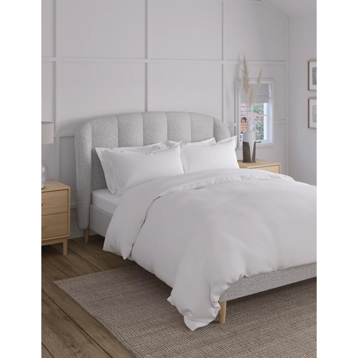 M&S Cassis Upholstered Bed - 4FT6 - Latte, Latte,Grey Mix,Cream Mix – image 4
