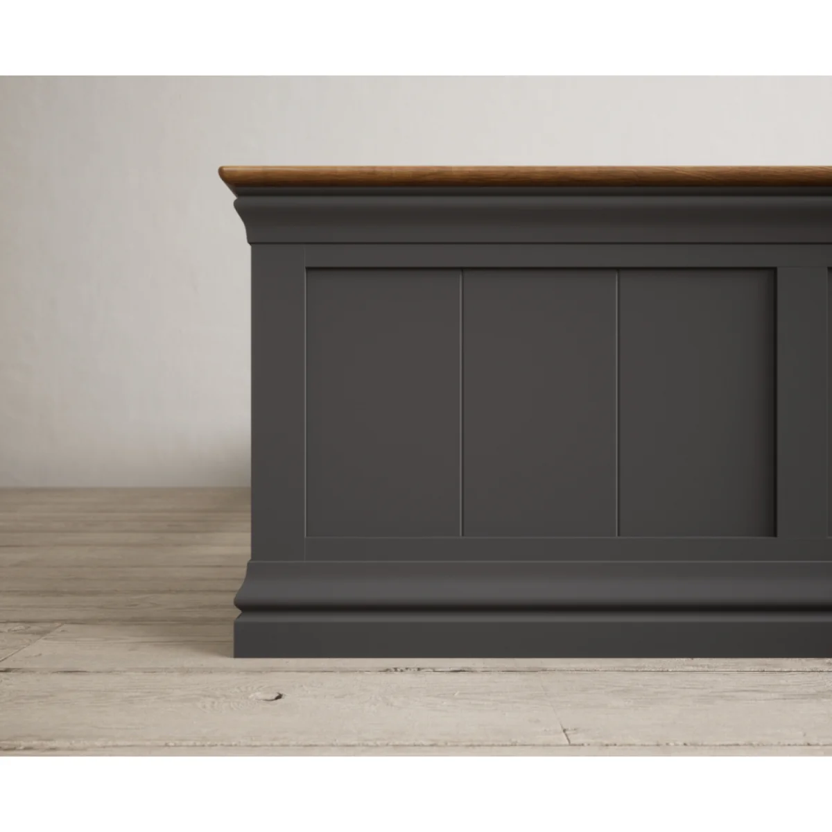 Charwood Oak and Charcoal Painted King Size Bed – image 5