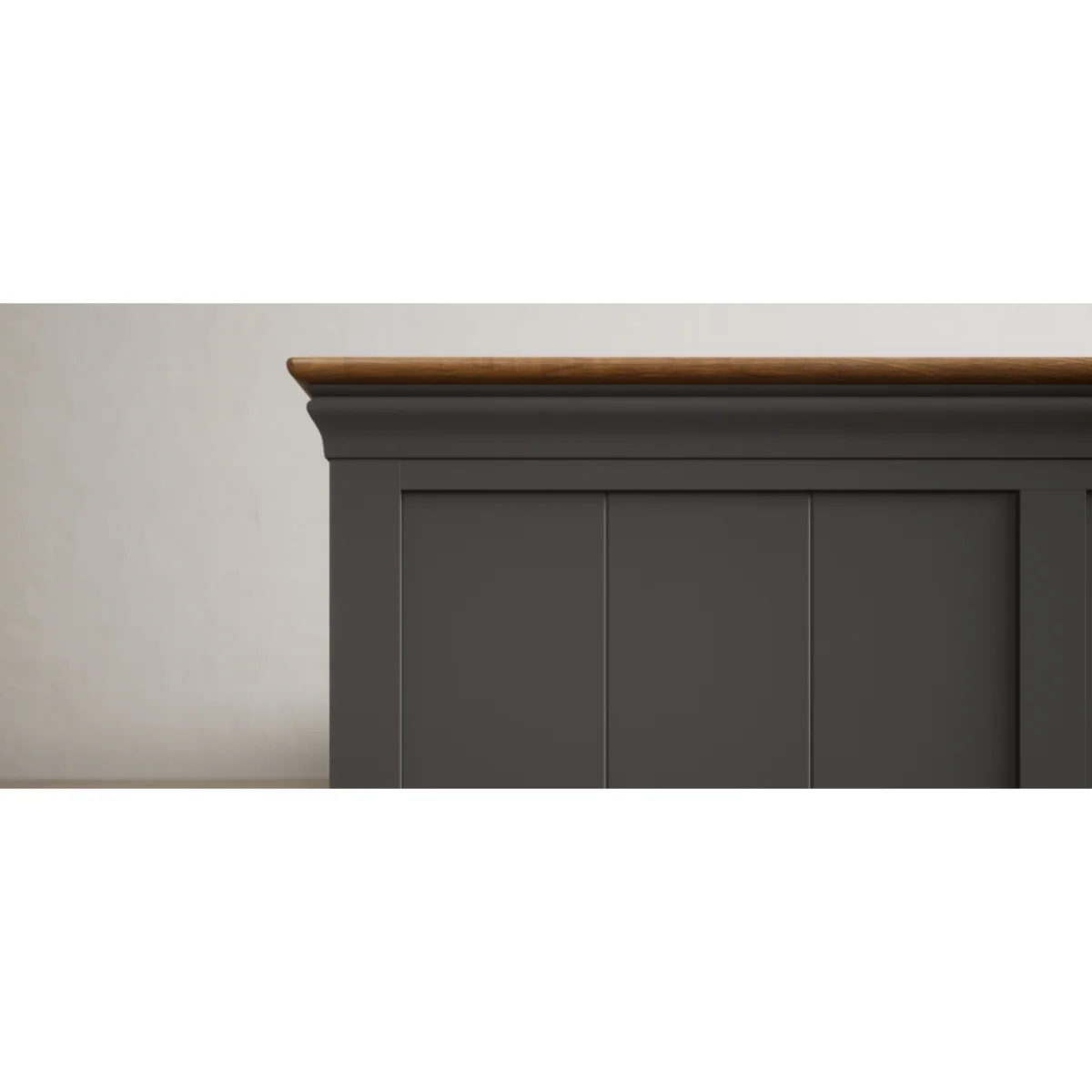 Charwood Oak and Charcoal Painted King Size Bed – image 8