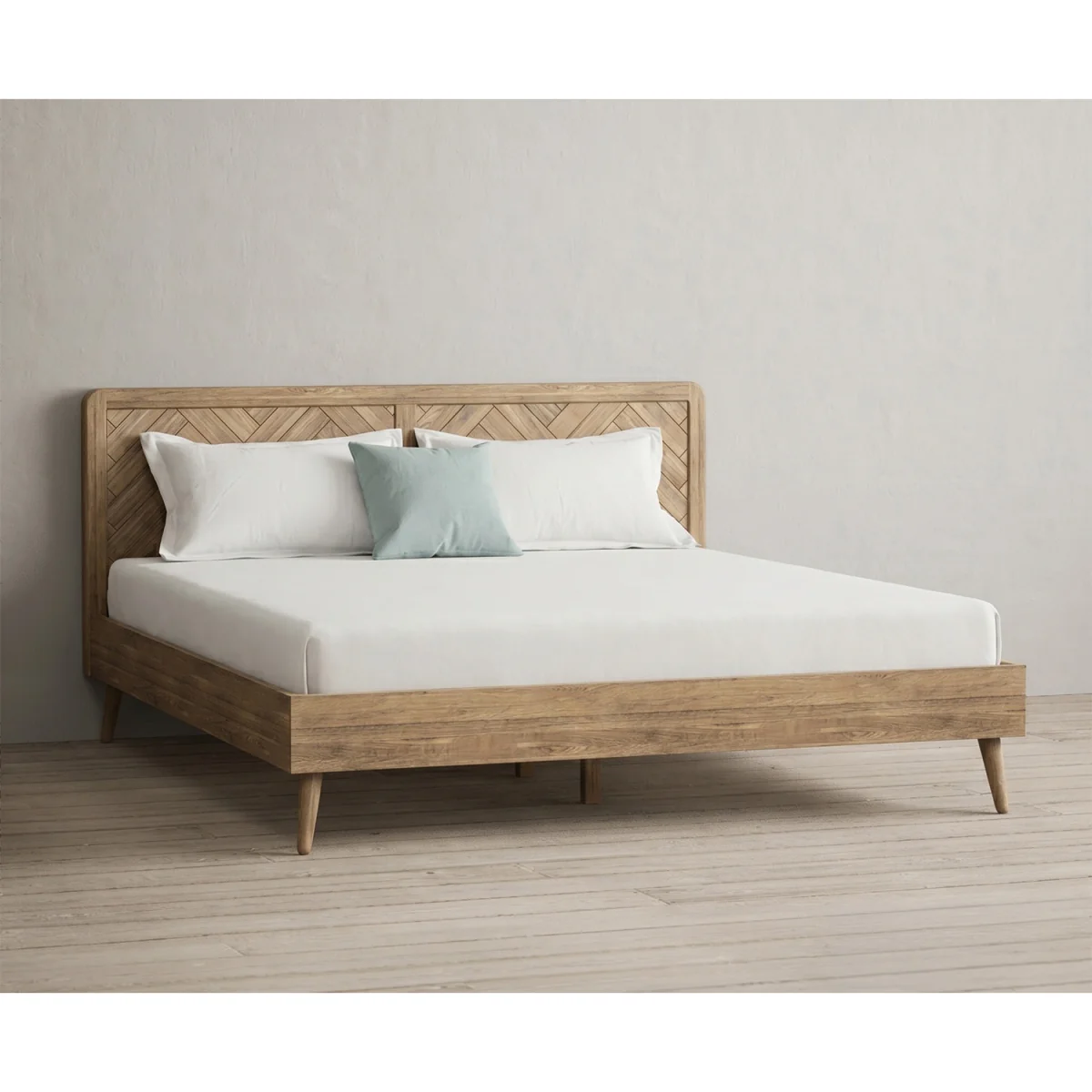 Parven Solid Oak Super King Bed – image 4