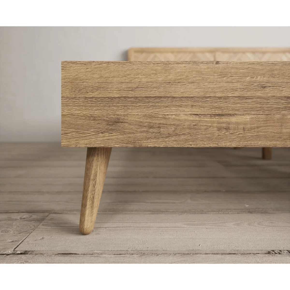 Parven Solid Oak Super King Bed – image 6