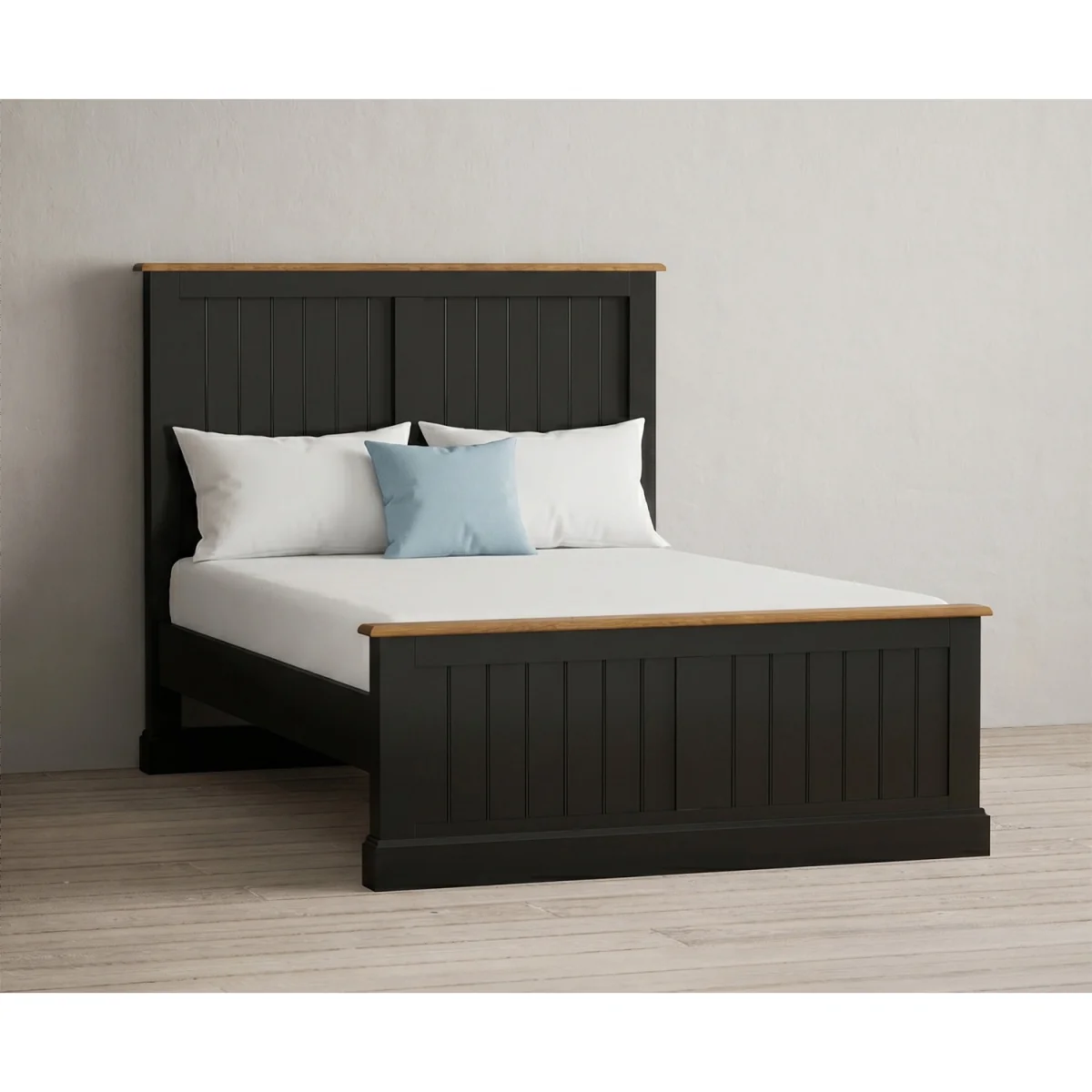 Charlton Oak and Black Painted Double Bed – image 4