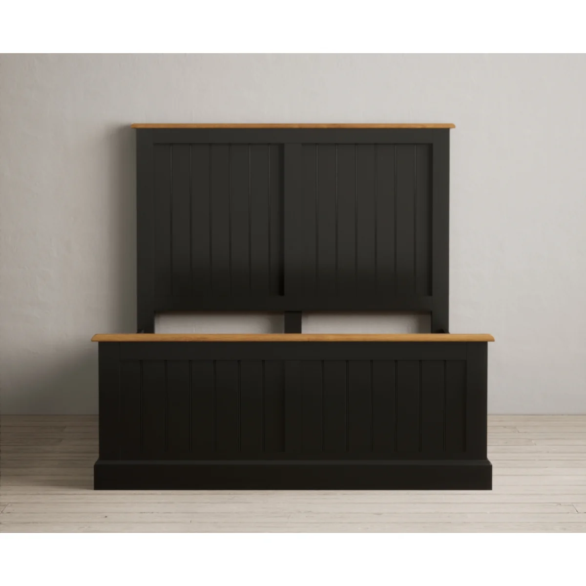 Charlton Oak and Black Painted Double Bed – image 6