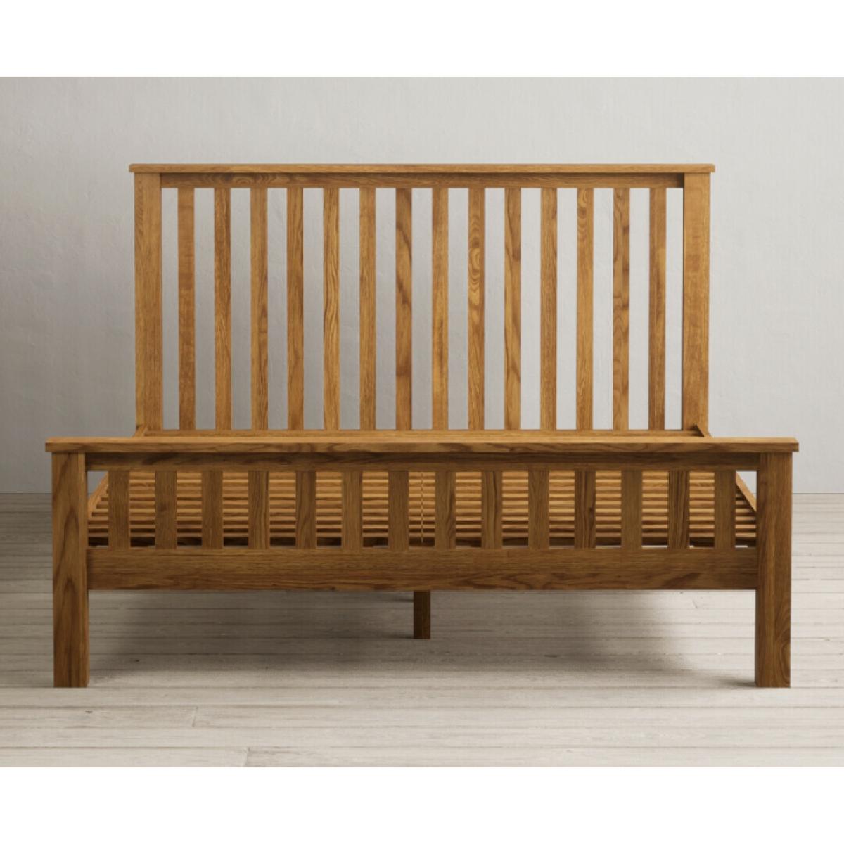 Harrogate Rustic Solid Oak Kingsize Bed – image 3