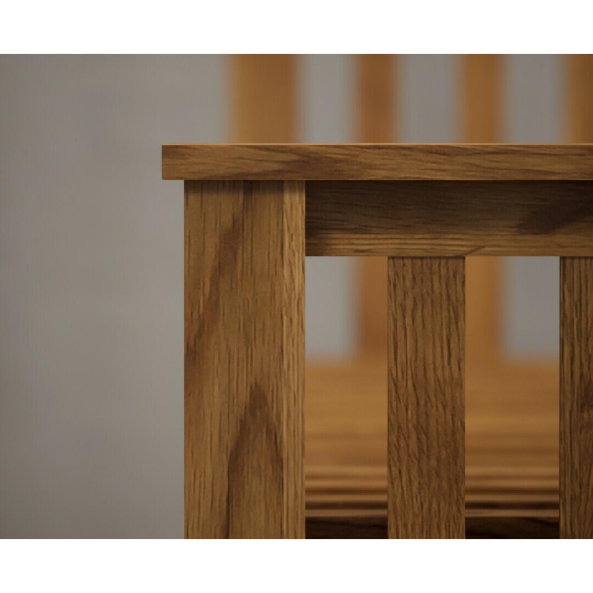 Harrogate Rustic Solid Oak Kingsize Bed – image 4