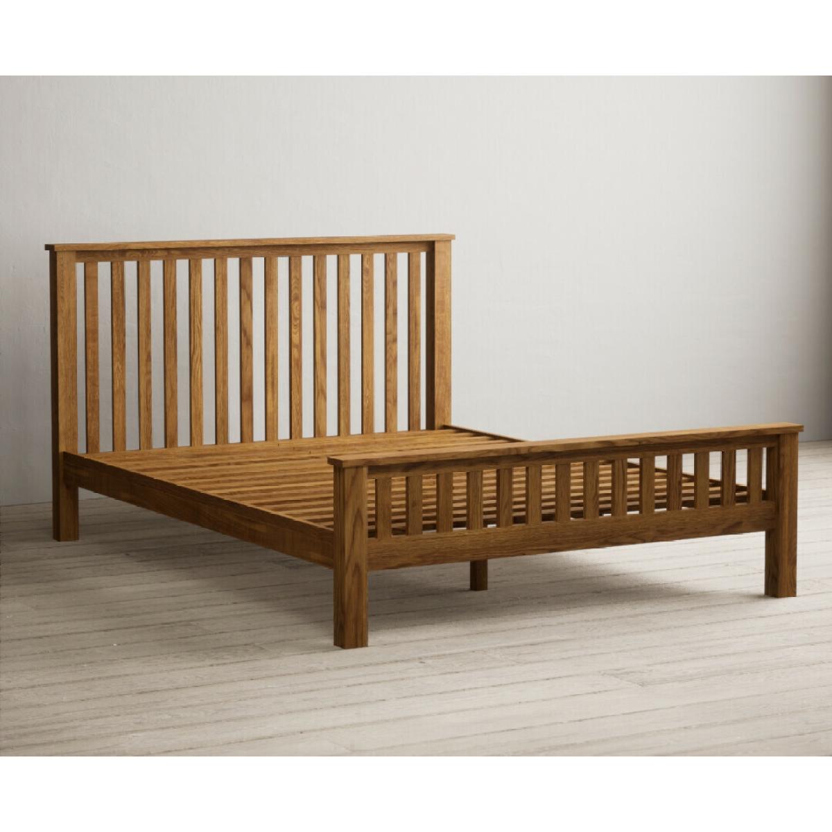Harrogate Rustic Solid Oak Kingsize Bed – image 6