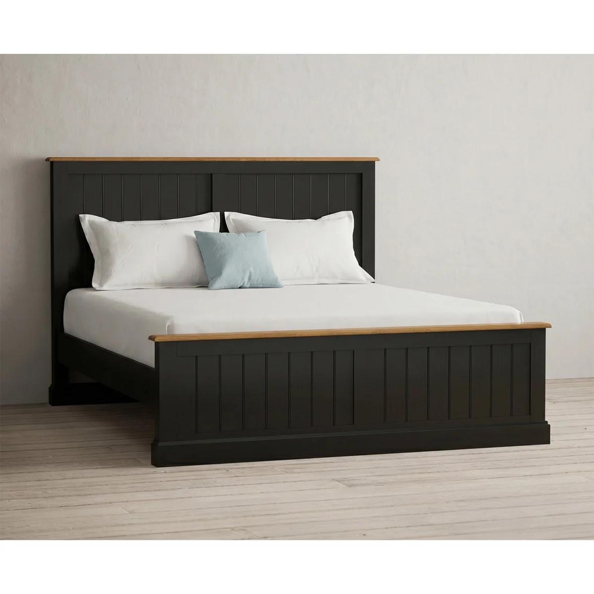 Charlton Oak and Black Painted Super King Bed – image 4