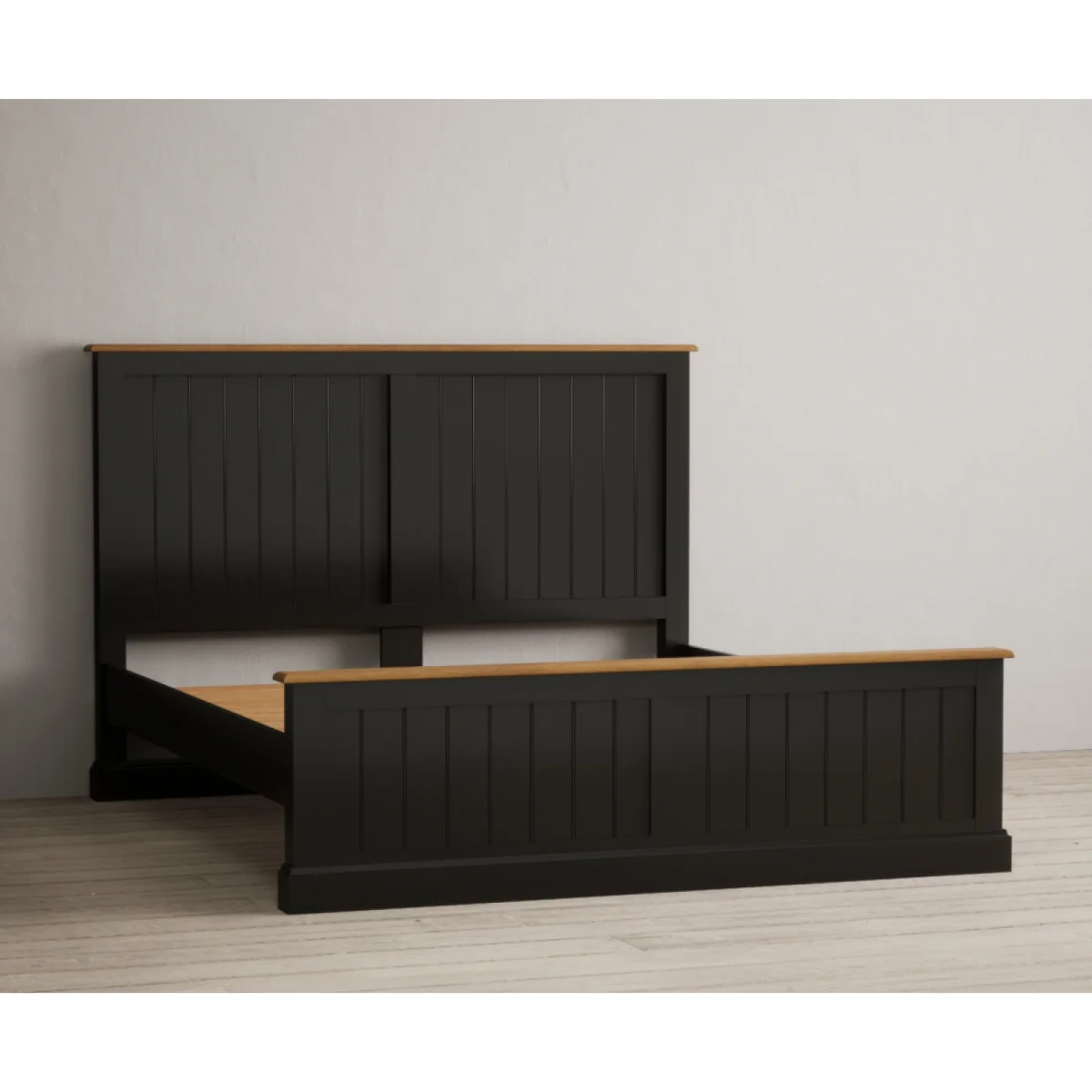 Charlton Oak and Black Painted Super King Bed – image 5