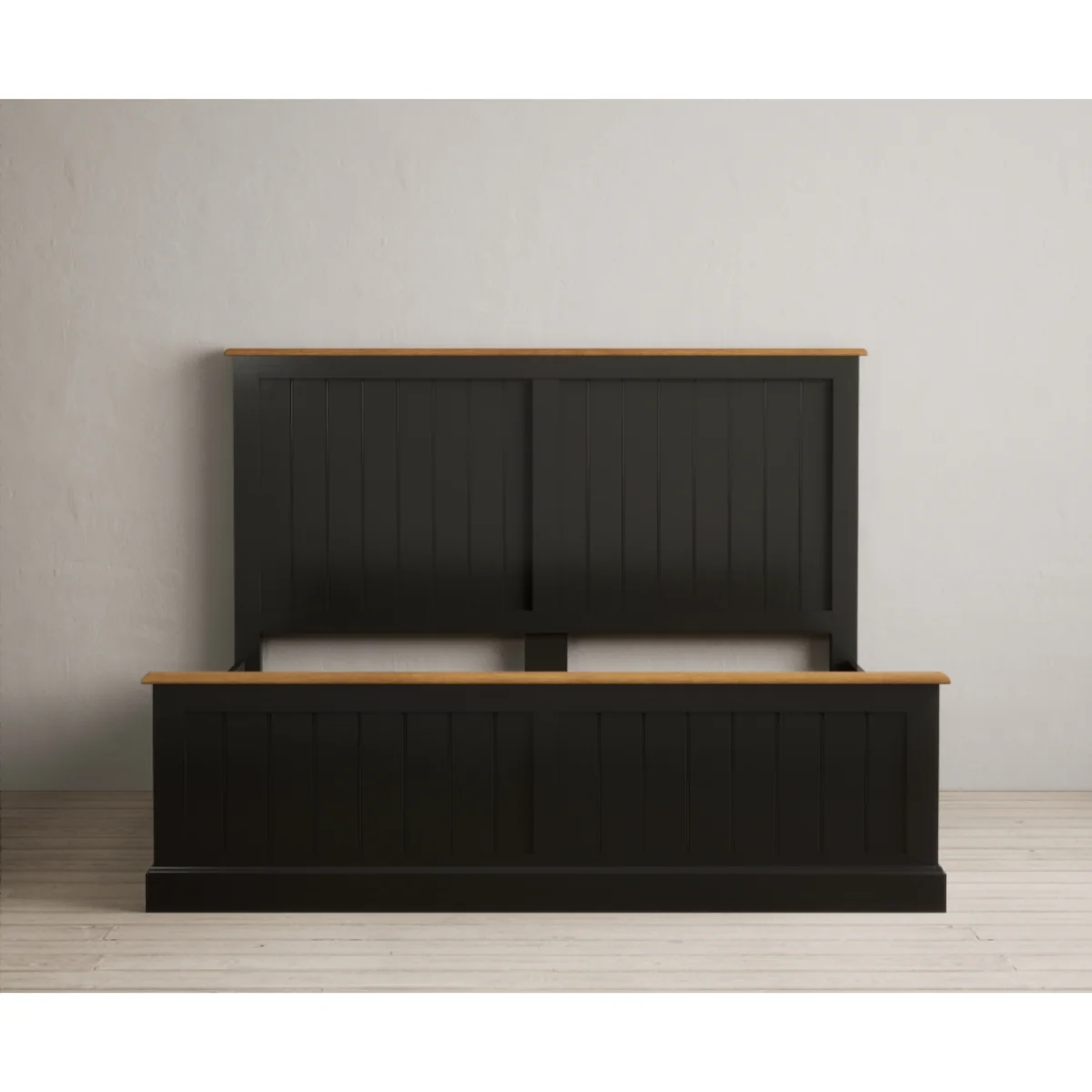 Charlton Oak and Black Painted Super King Bed – image 6