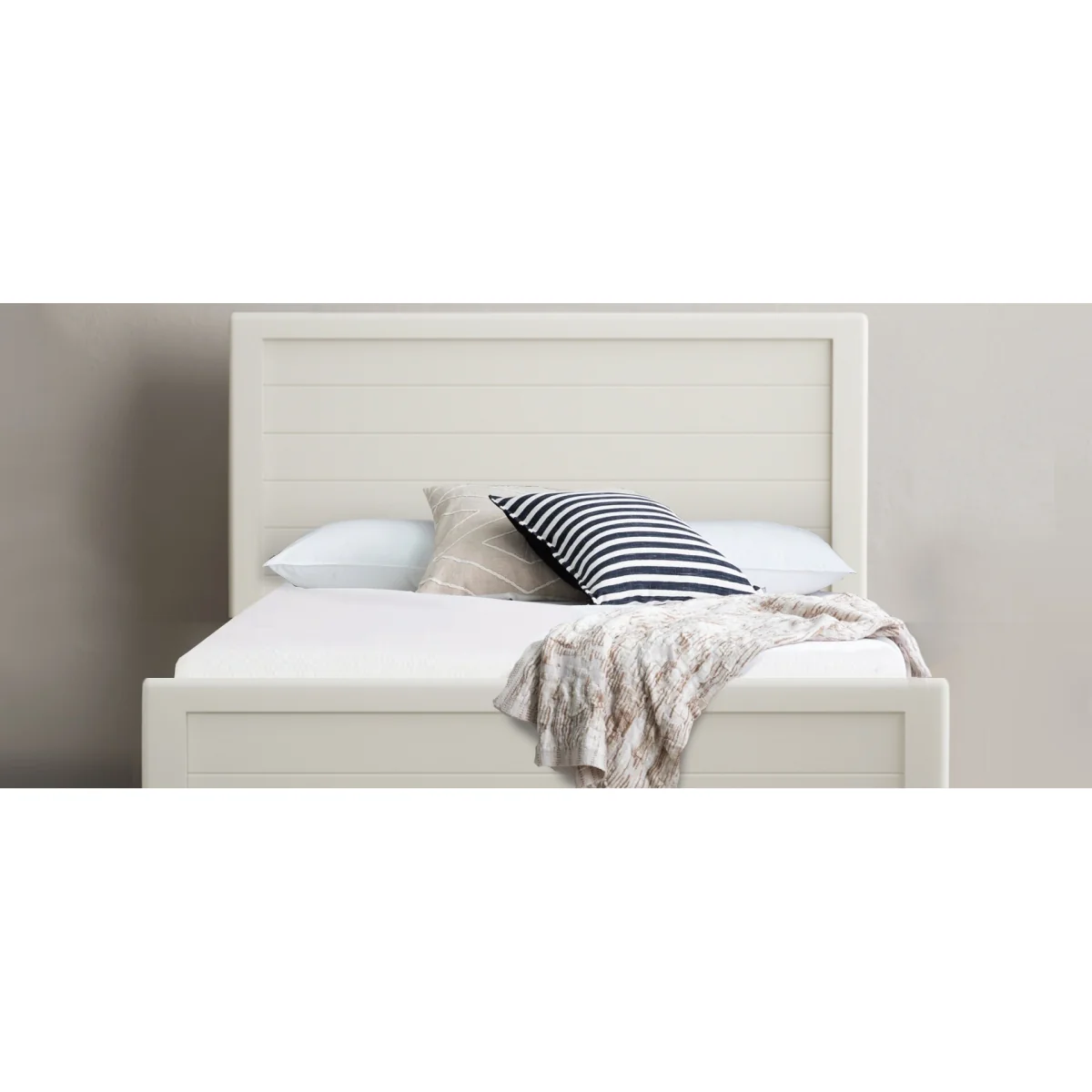 Bradwell Oak and Signal White Painted King Size Bed – image 12