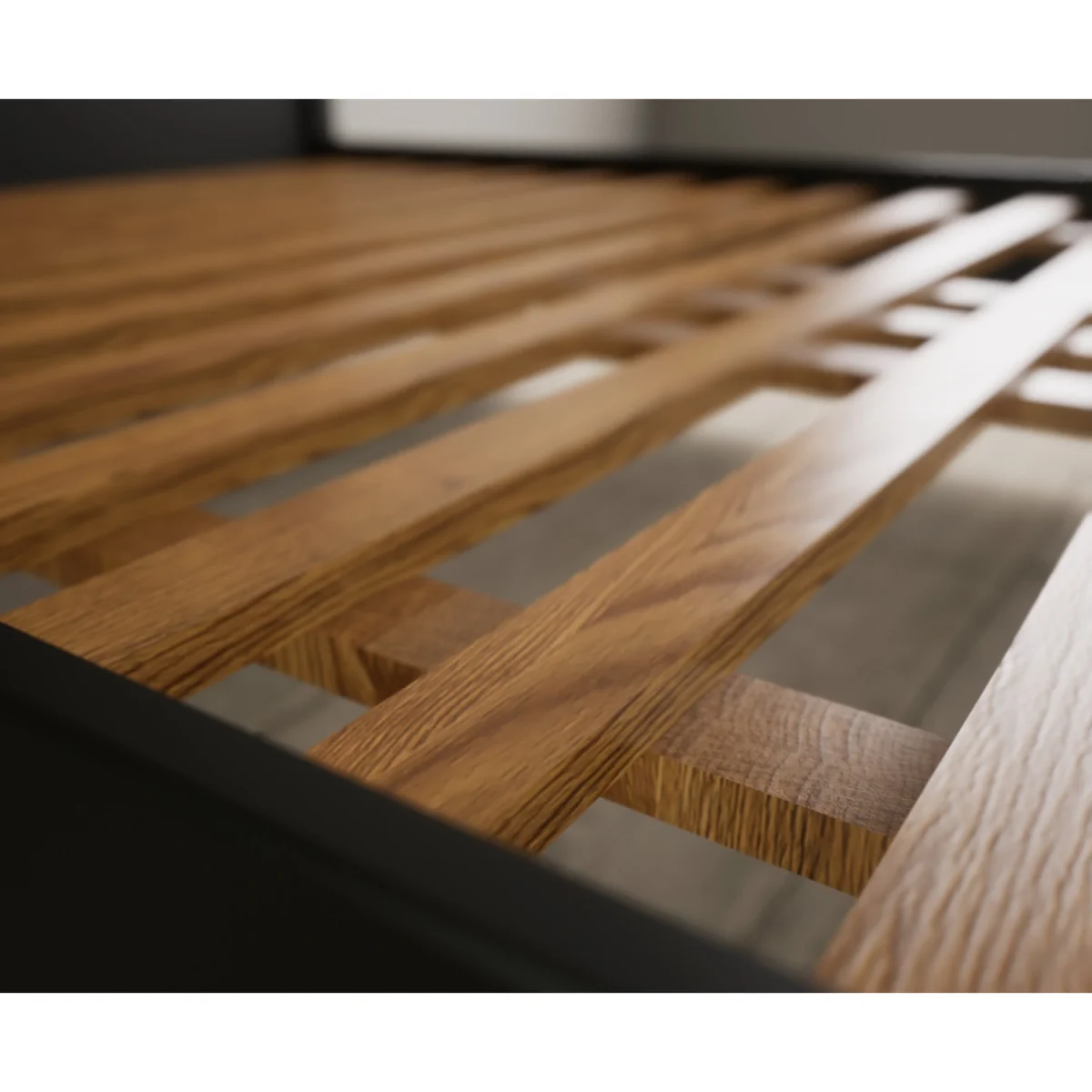Chateau Noir Oak and Black Painted Double Bed – image 8