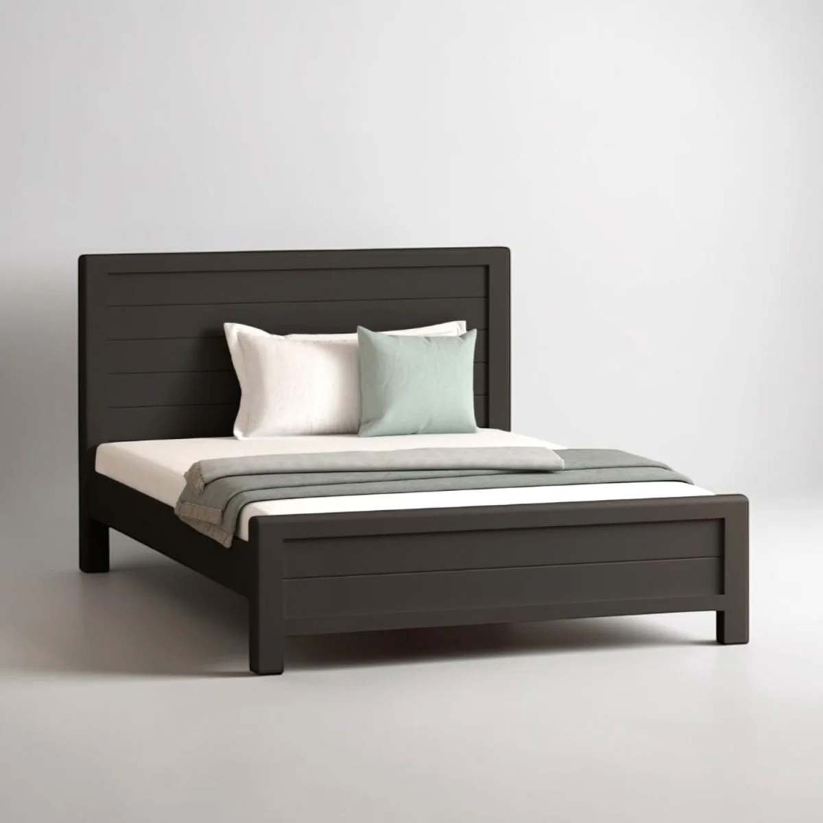 Bradwell Oak and Charcoal Painted King Size Bed – image 2