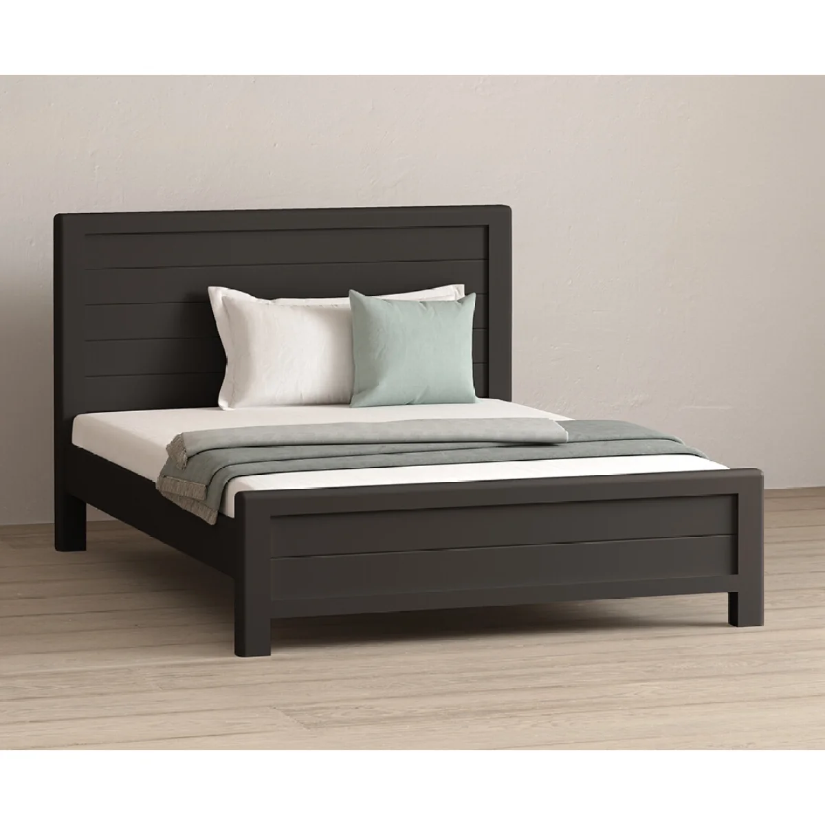 Bradwell Oak and Charcoal Painted King Size Bed – image 5