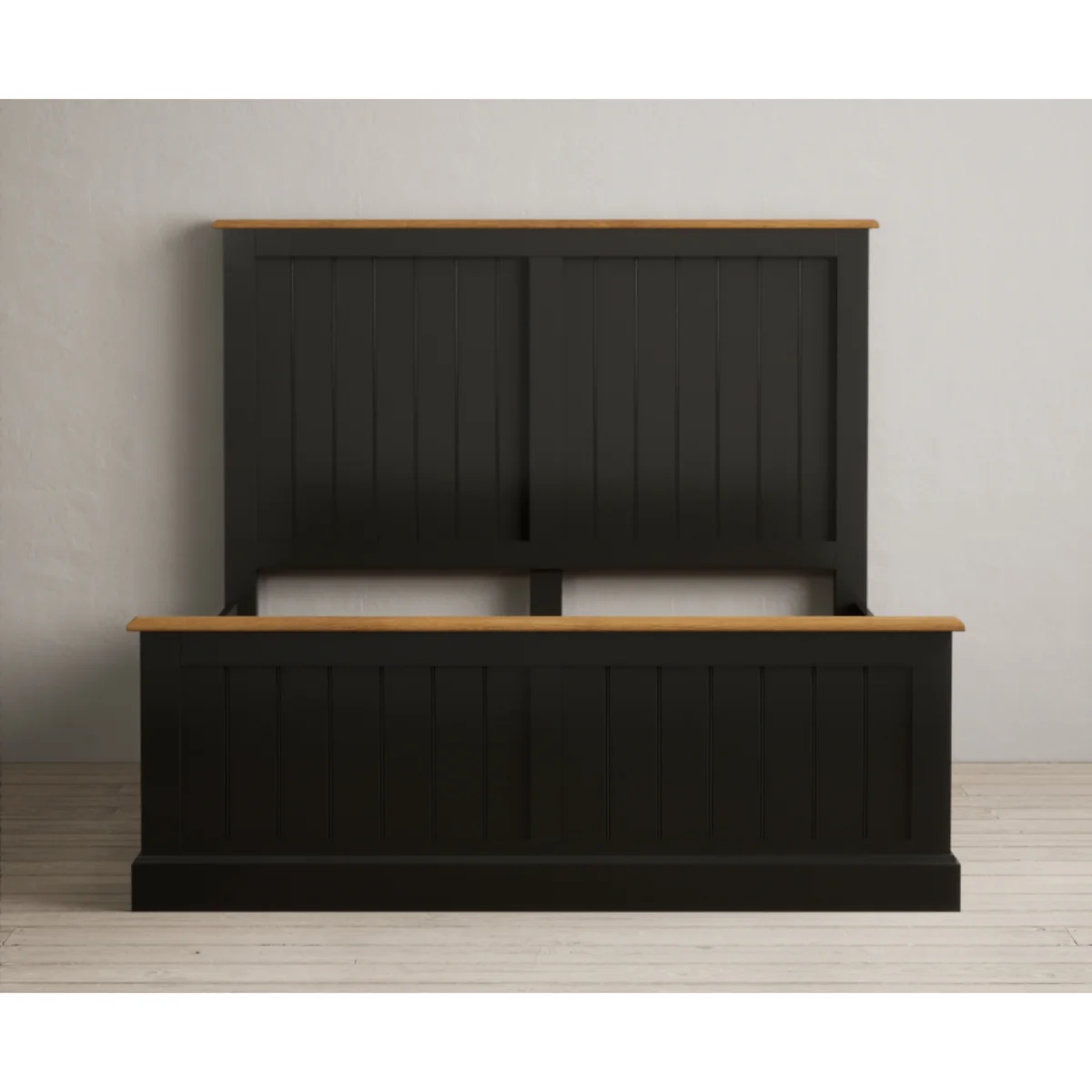 Charlton Oak and Black Painted King Size Bed – image 6