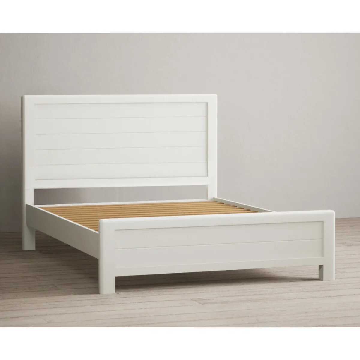 Bradwell Oak and Signal White Painted Double Bed – image 7