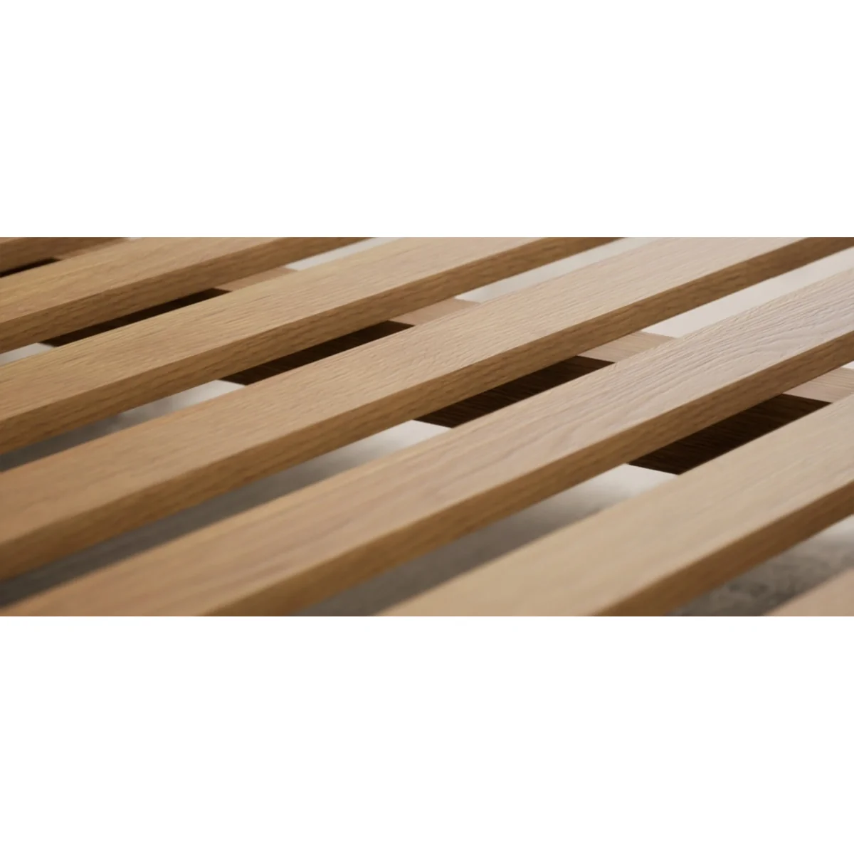 Bradwell Oak and Signal White Painted Double Bed – image 10