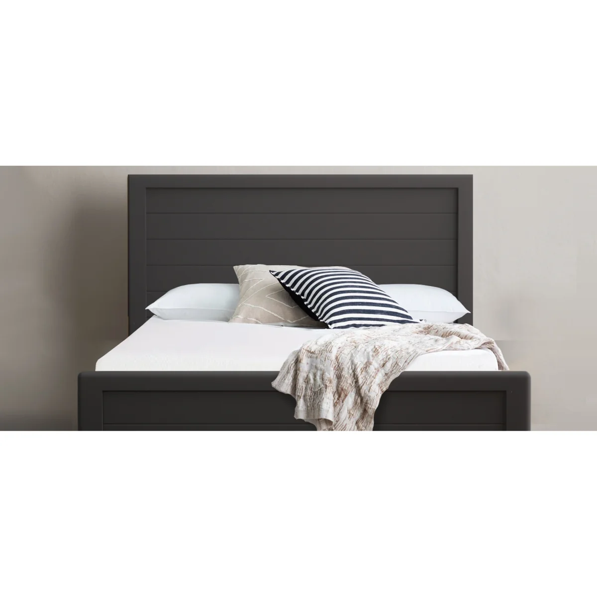 Bradwell Oak and Charcoal Painted Double Bed – image 12