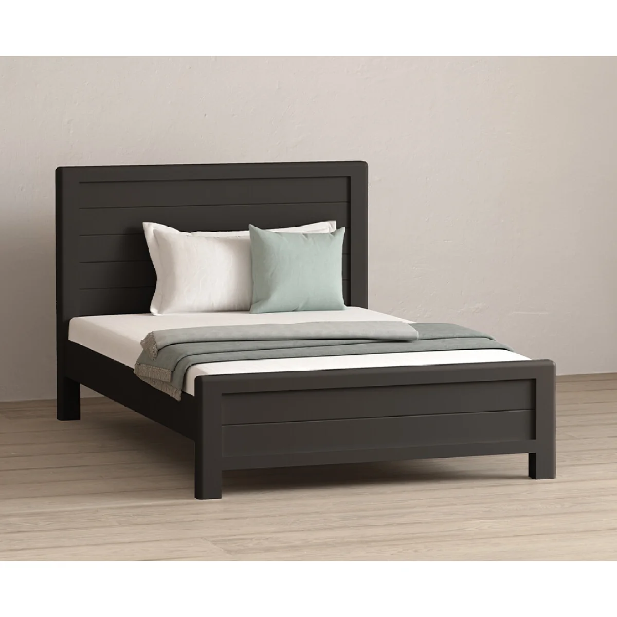 Bradwell Oak and Charcoal Painted Double Bed – image 5