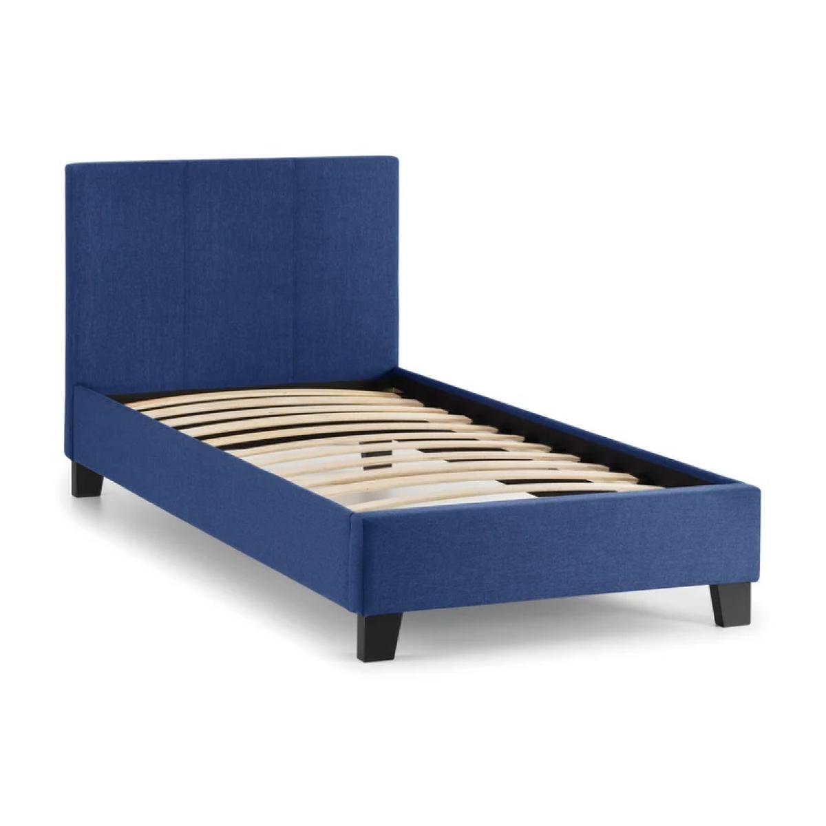 Julian Bowen Rialto Bed - Dark Blue Linen - 90cm Single In DarkBlue – image 4
