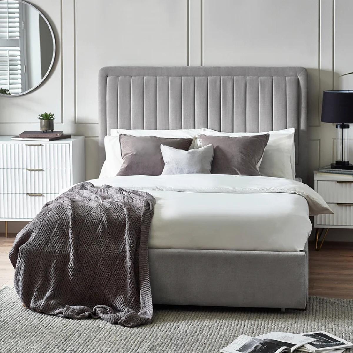 Julian Bowen Savannah Bed - Grey - 150cm King – image 1