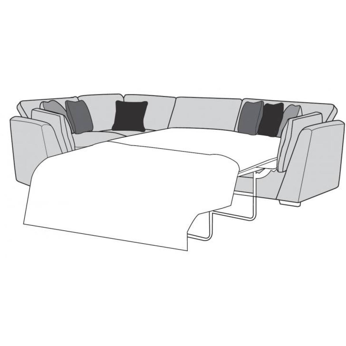 Phoebe 4 Seater Corner Sofa With Bed - Fabric Grade C - Left Hand Facing L2S/COR/RH1 – image 2