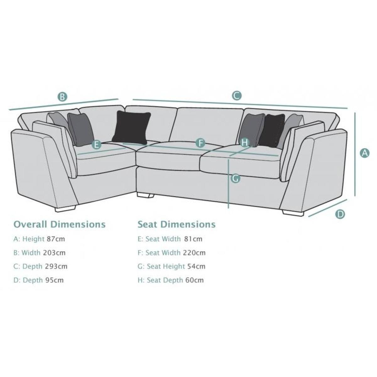 Phoebe 4 Seater Corner Sofa With Bed - Fabric Grade B - Right Hand Facing R2S/COR/LH1 – image 12