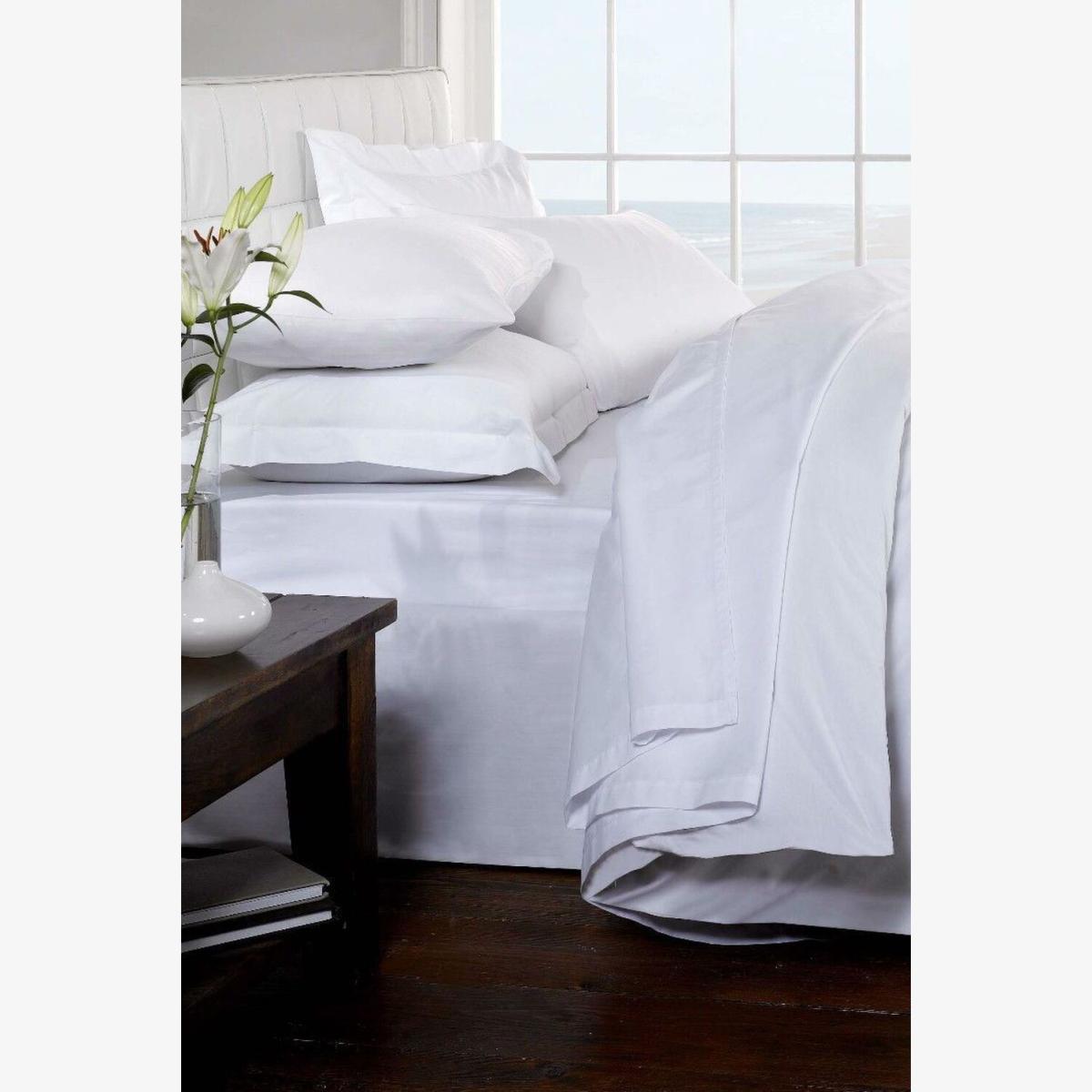 Egyptian Combed Cotton Fitted Sheet - White / Single