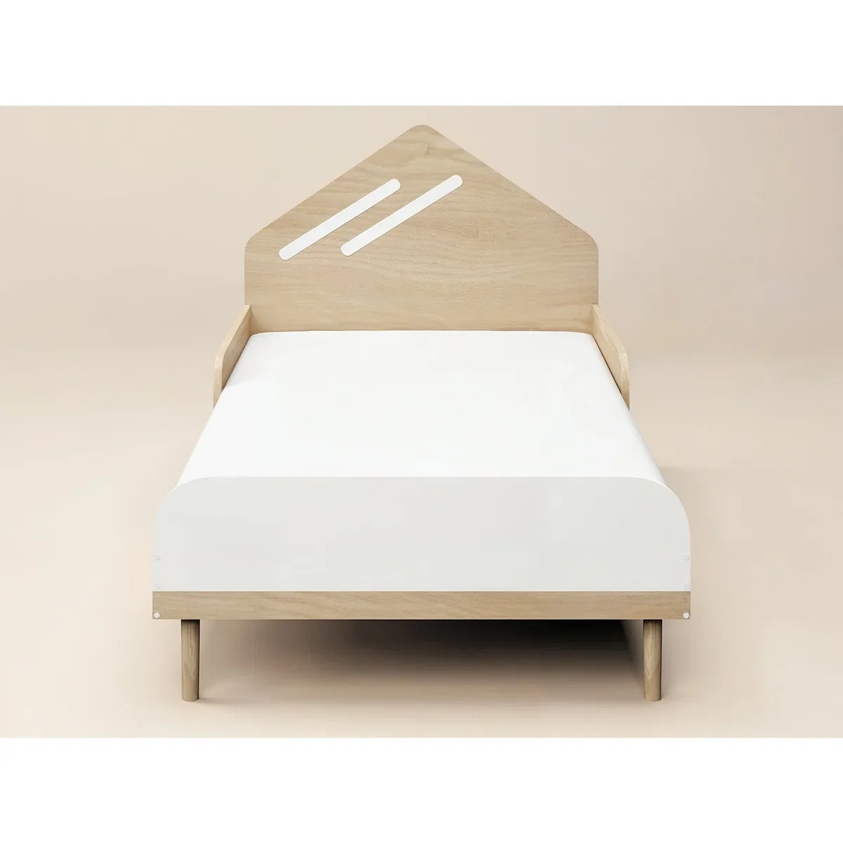 Noah Single Bed Oak - White – image 5