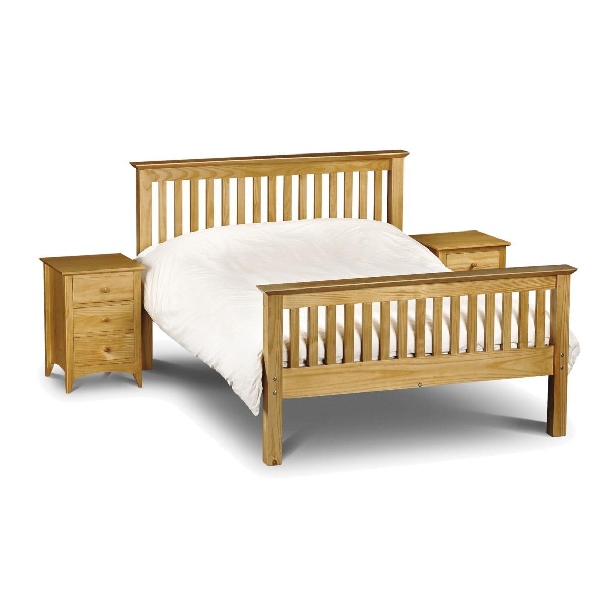 Discon Barcelona Double Bed Pine High Foot End - Pine