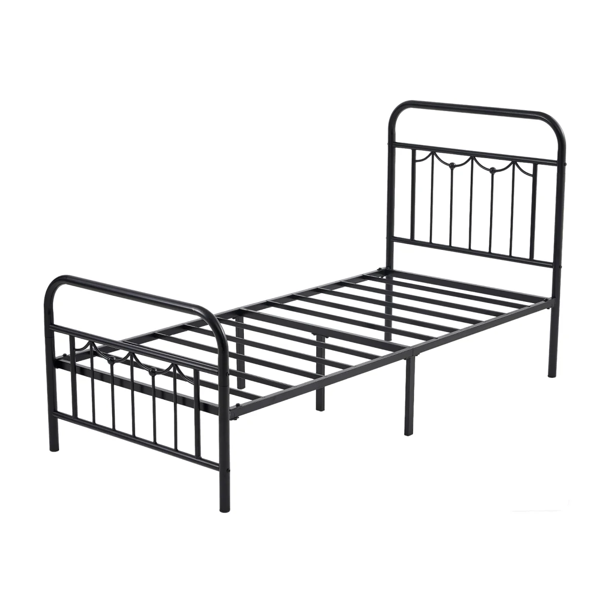 MCC Direct Single 3FT Black Metal Bed Frame Frankie - Black