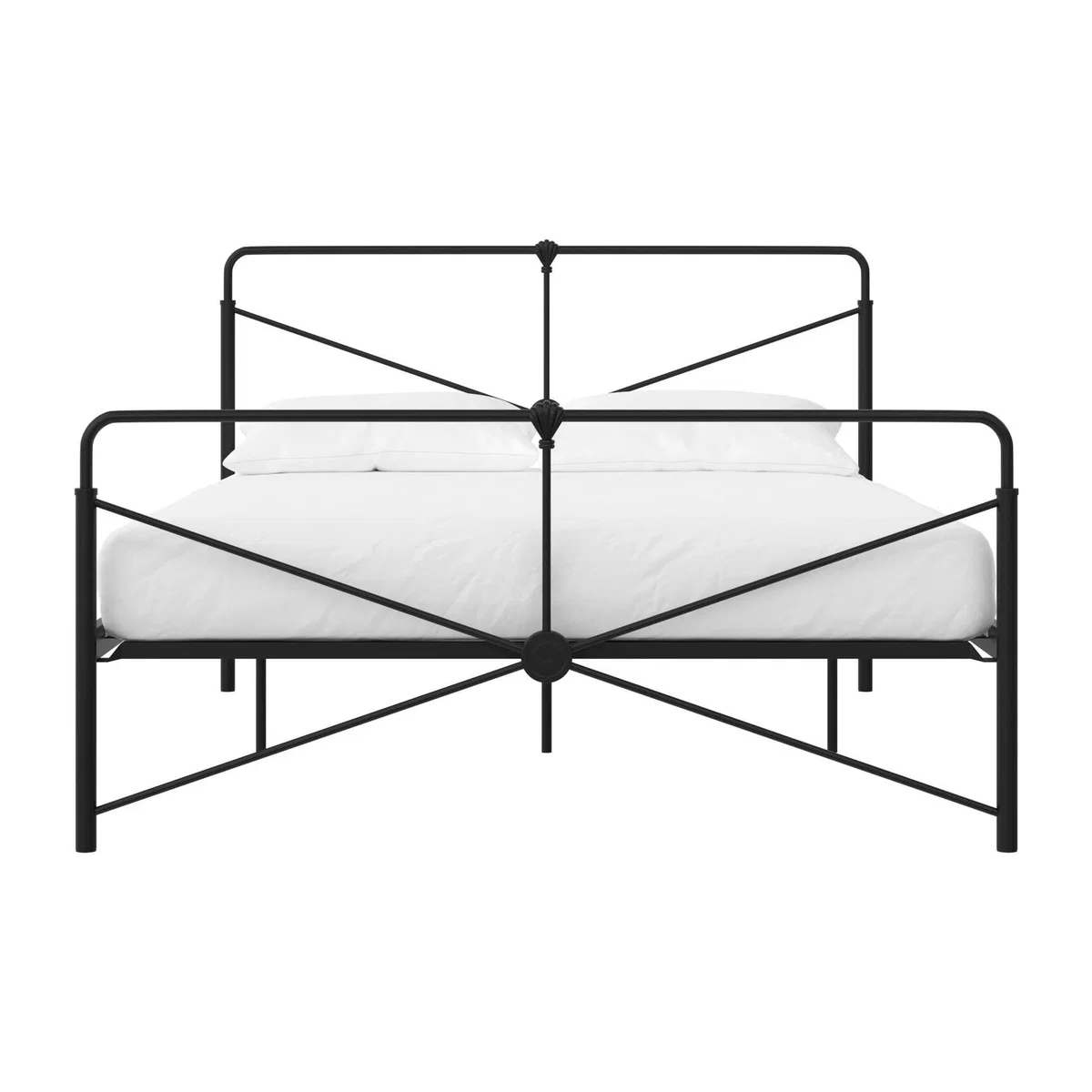 Leopold Metal Bed - Black / Double