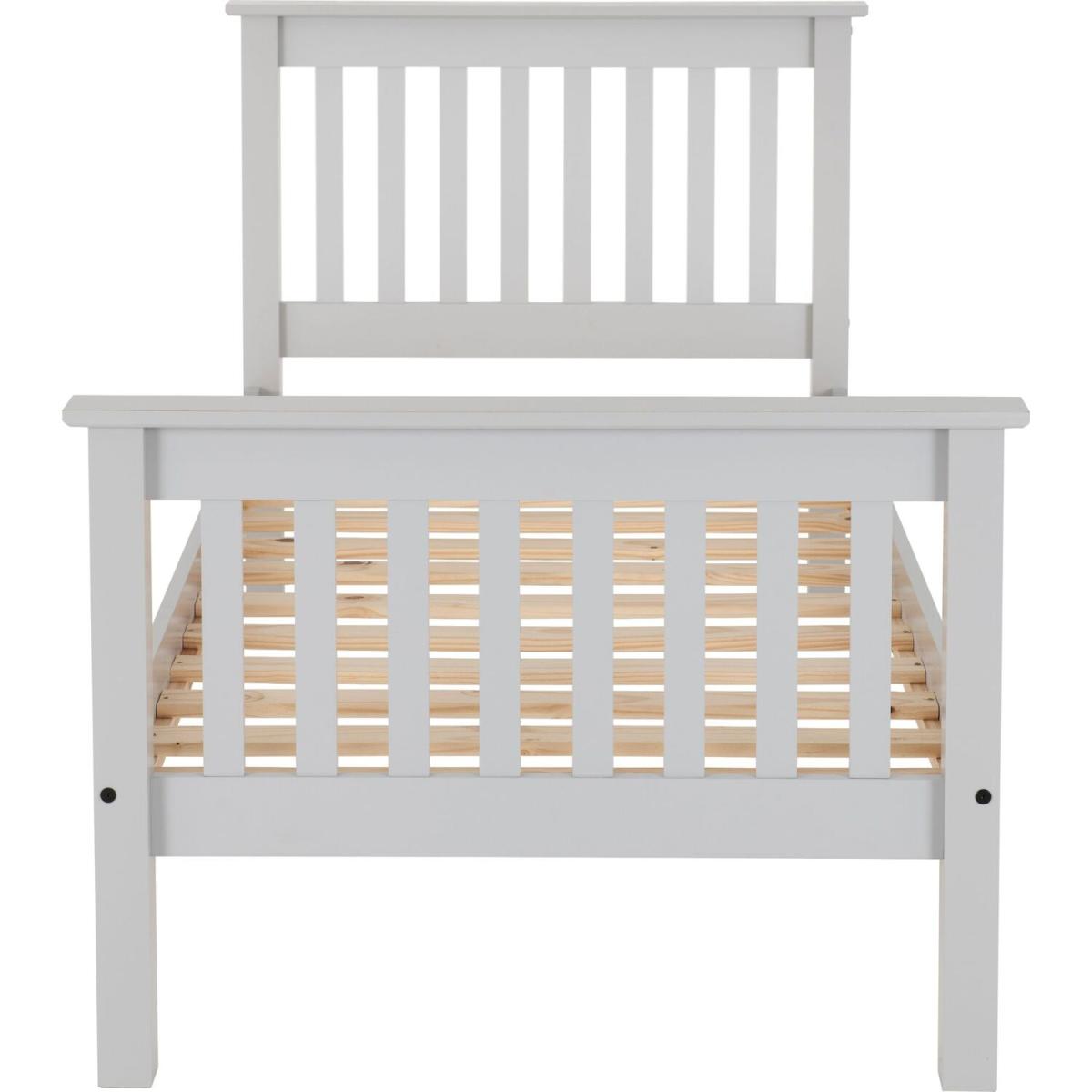 Monaco 3' Bed High Foot End - Grey – image 4