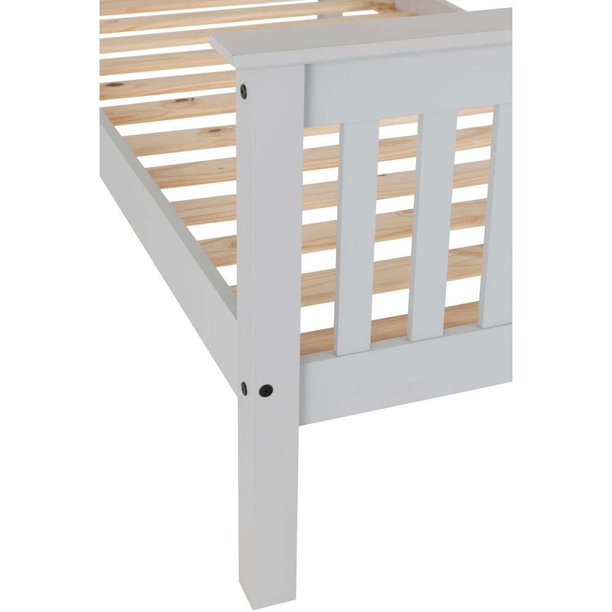 Monaco 3' Bed High Foot End - Grey – image 6