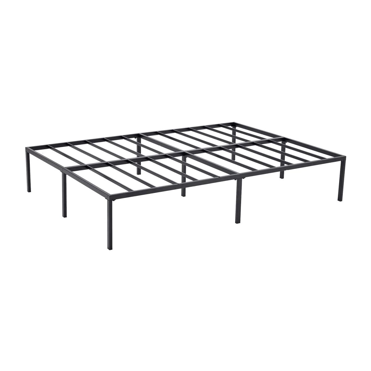 MCC Direct Double 4FT6 Black Metal Bed Frame Florence - Black