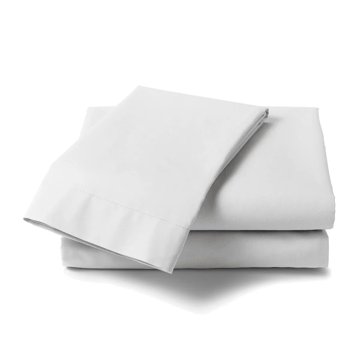 Percale Pastel Super King Bed Fitted Sheet - White