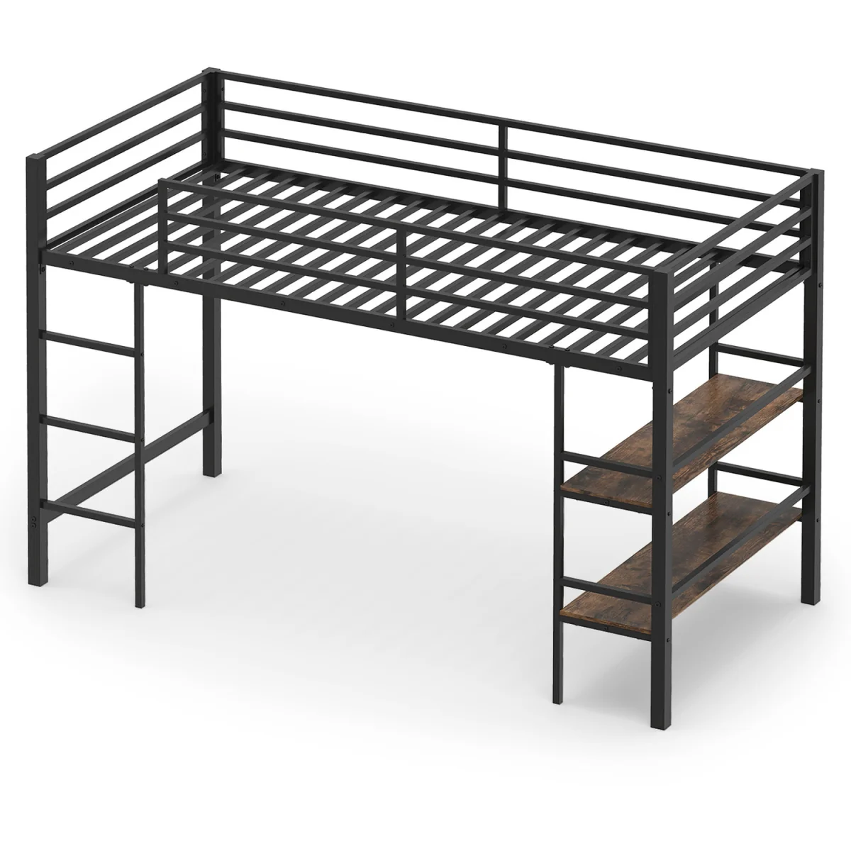 Loft Bed with Storage Shelves – image 5