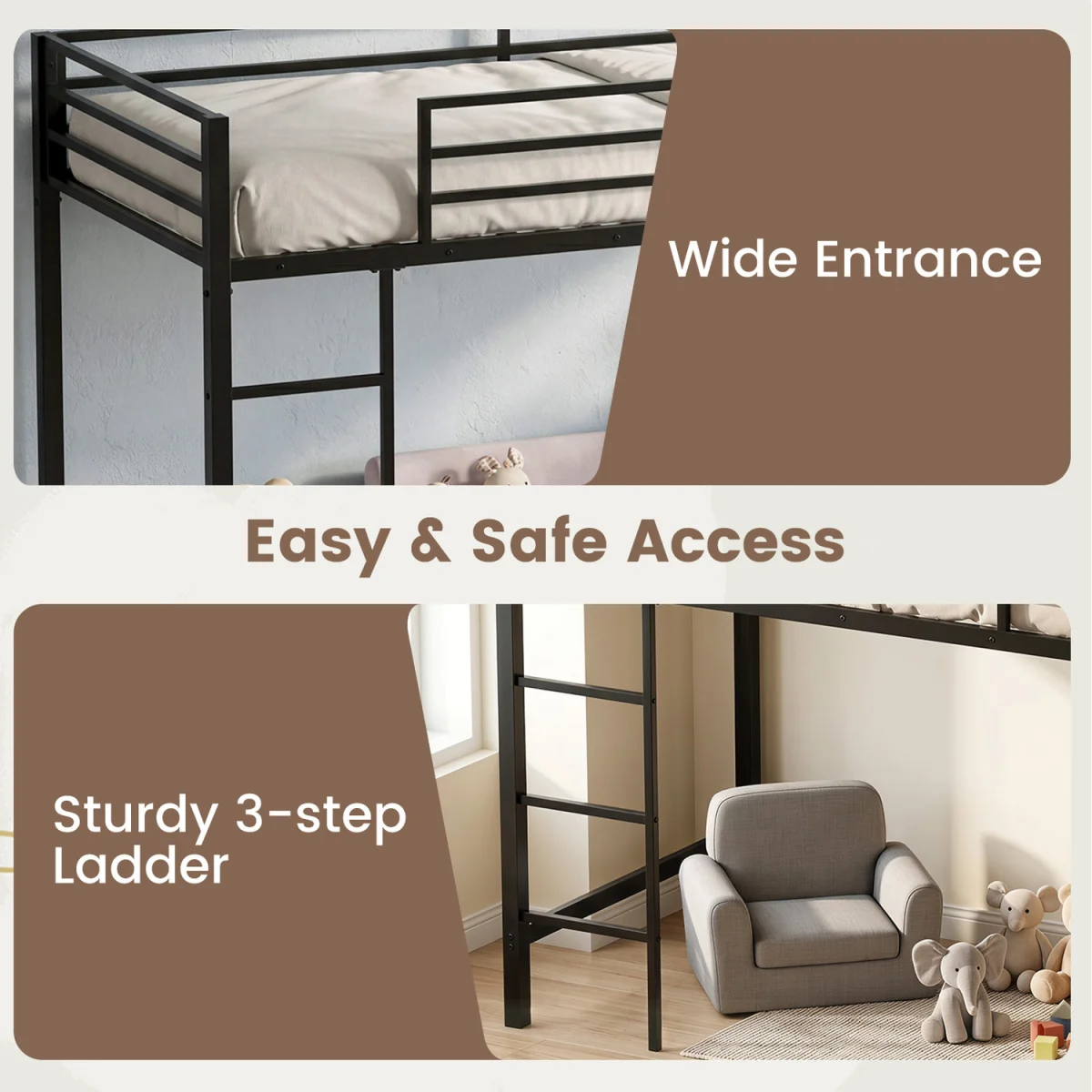 Loft Bed with Storage Shelves – image 8