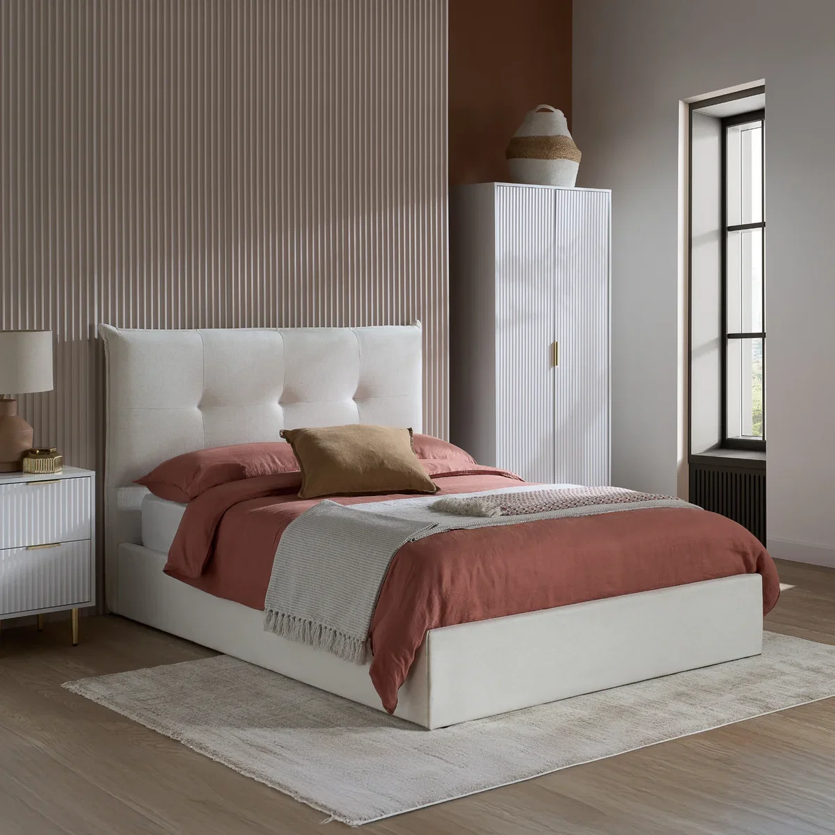 Birlea Haven King Bed - White / Double
