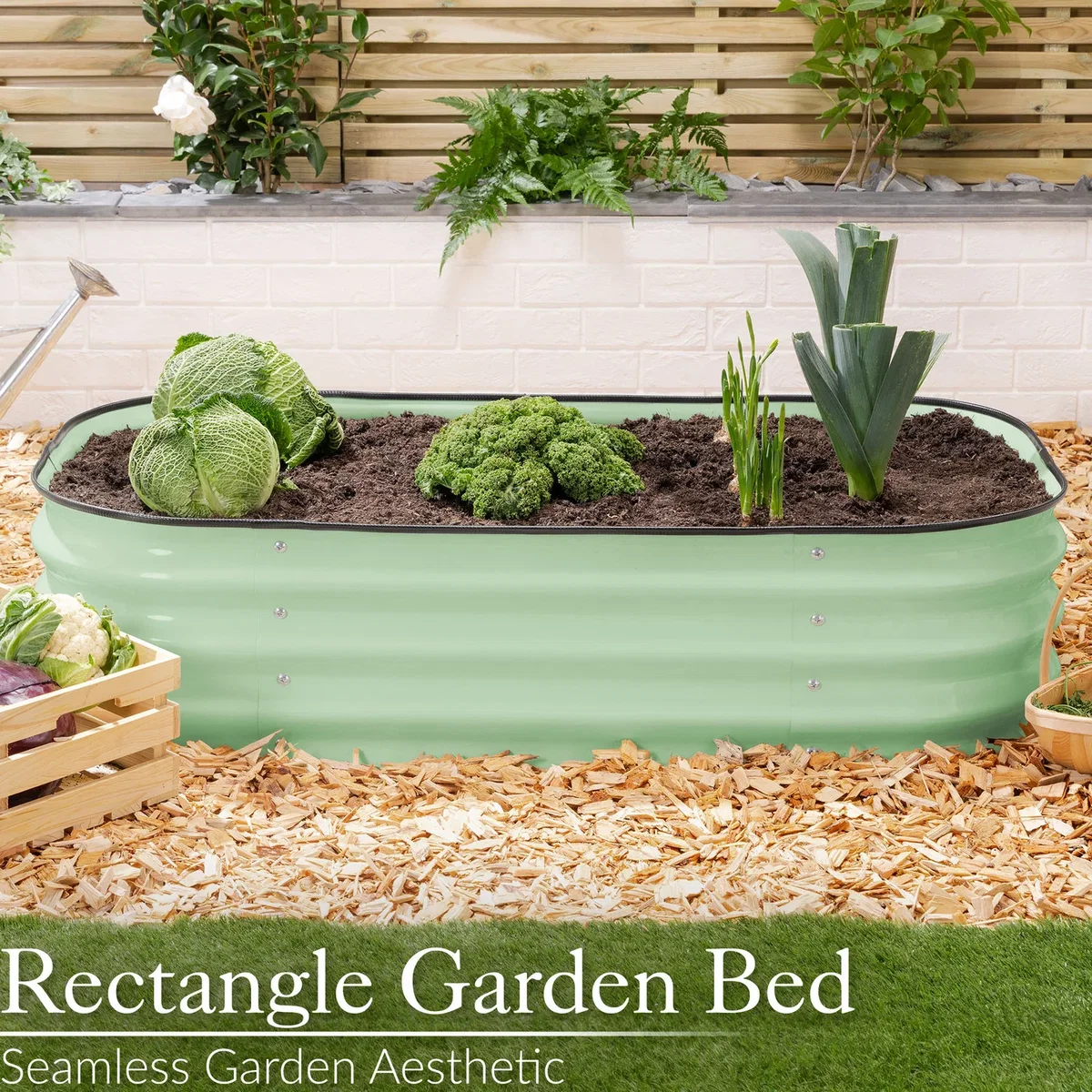 Christow Rectangle Raised Garden Bed - Sage / 120cm – image 3
