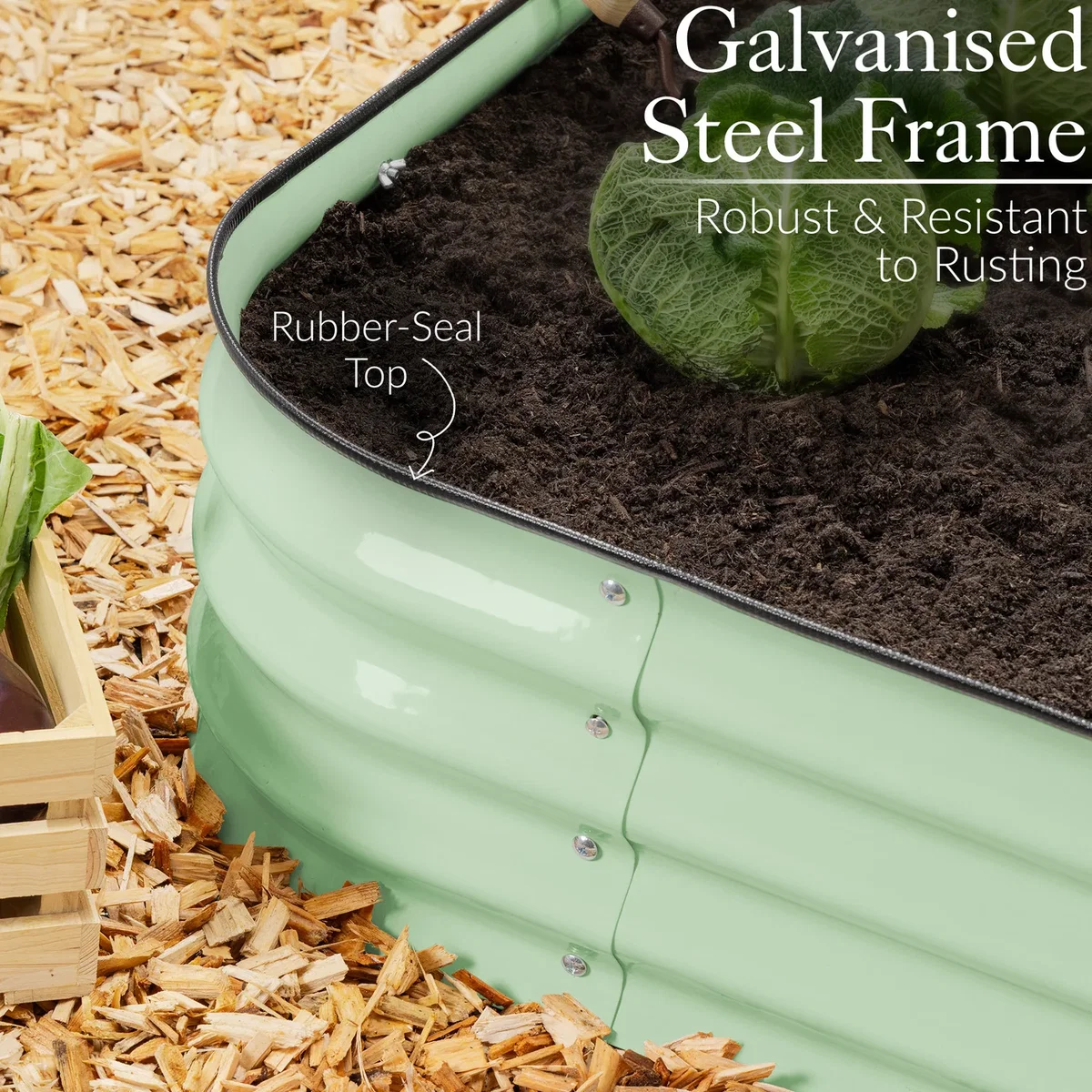 Christow Rectangle Raised Garden Bed - Sage / 120cm – image 5
