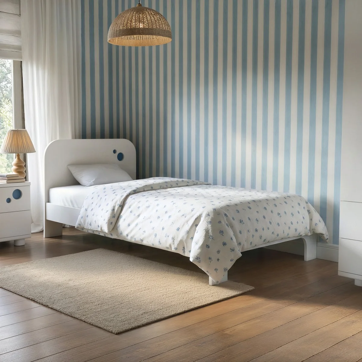 Livana Single Bed - White – image 1