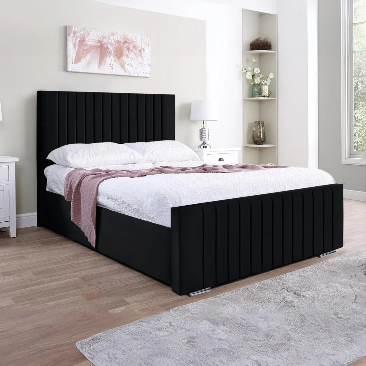 Caroline Bed Frame - Black / Single