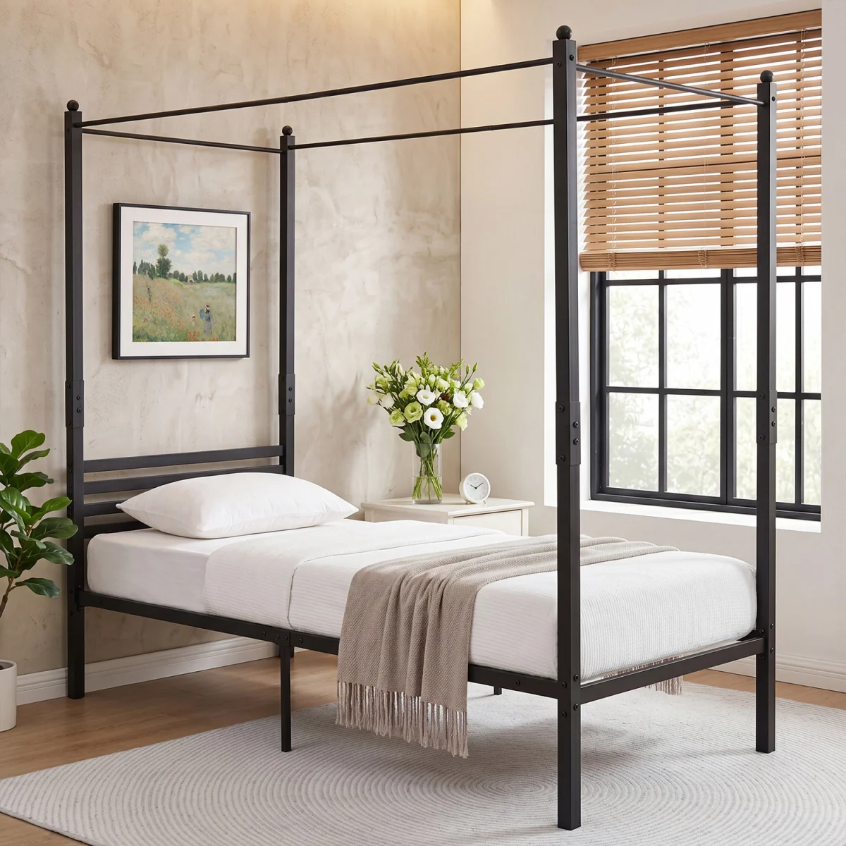 Modern Canopy Bed Frame – image 2