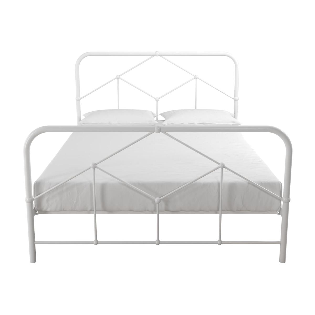 NG Francis Farmhouse Metal Bed - White