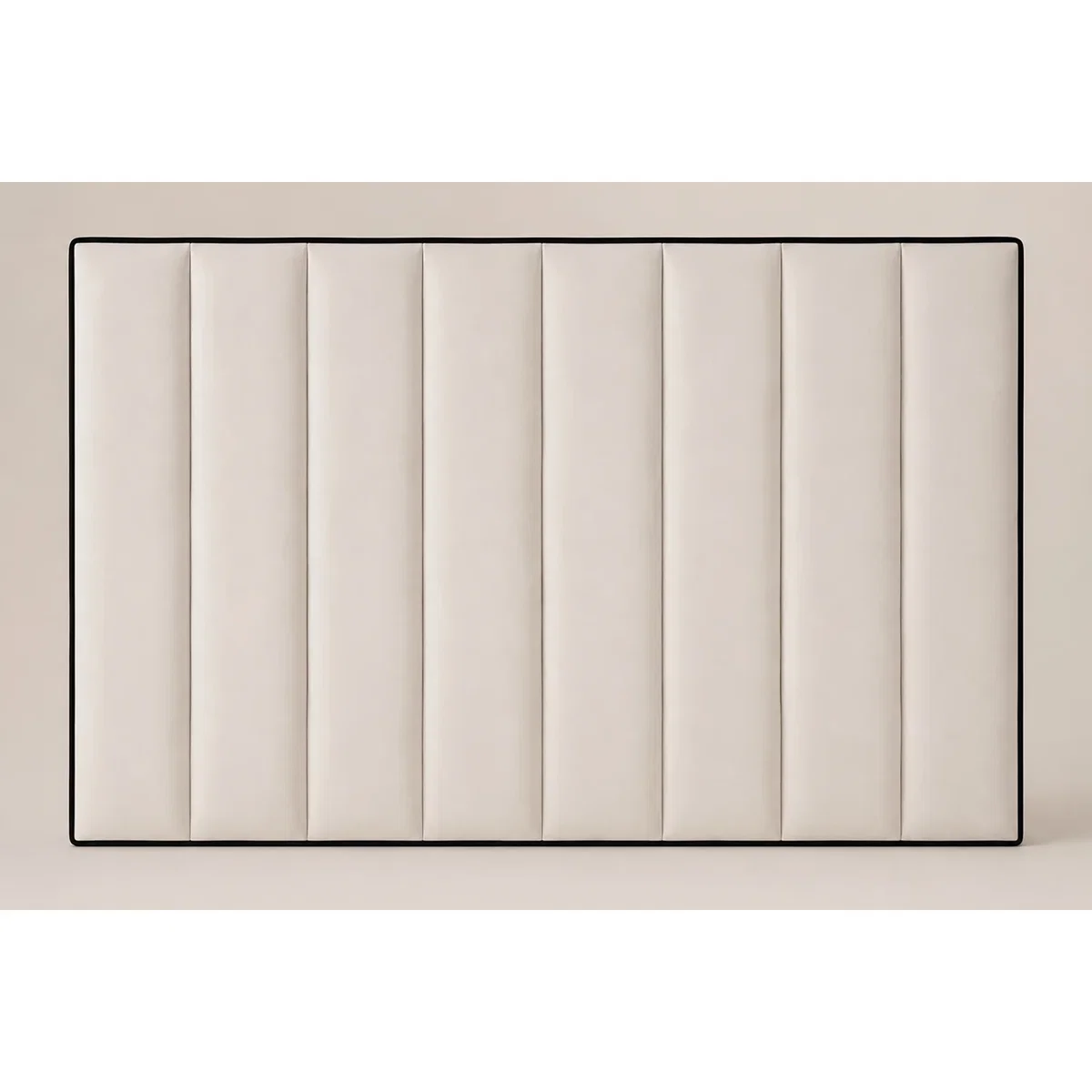 K Mehmood enterprise ltd Modern Luxury Luxe Line Tall Headboard Bed Plush Velvet G - White – image 3