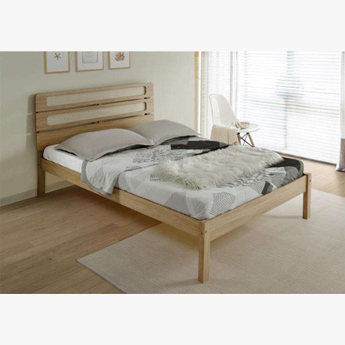 Santana 4'6 Bed - Light Oak