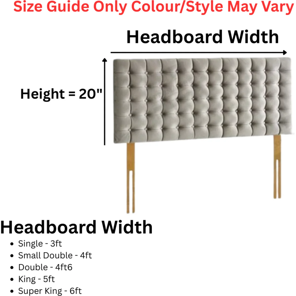 Urban Textures Luxury 20" High Linen Upholstered Cubed Design Bed Headboard - Sand – image 2
