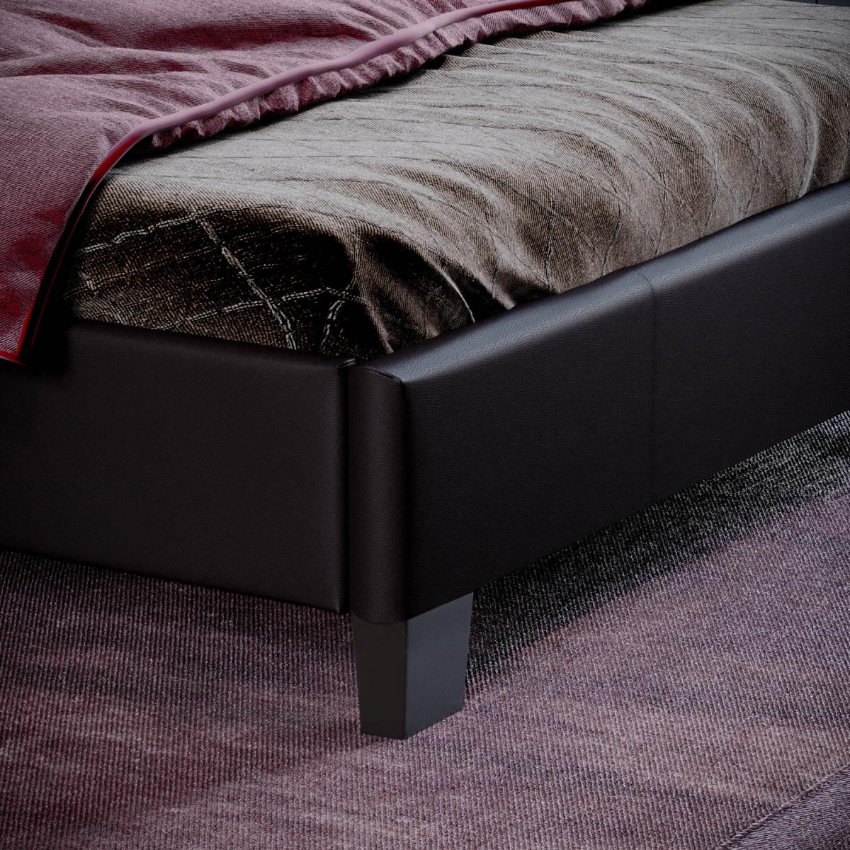 Lisbon Faux Leather Bed - Brown / 21kg – image 3