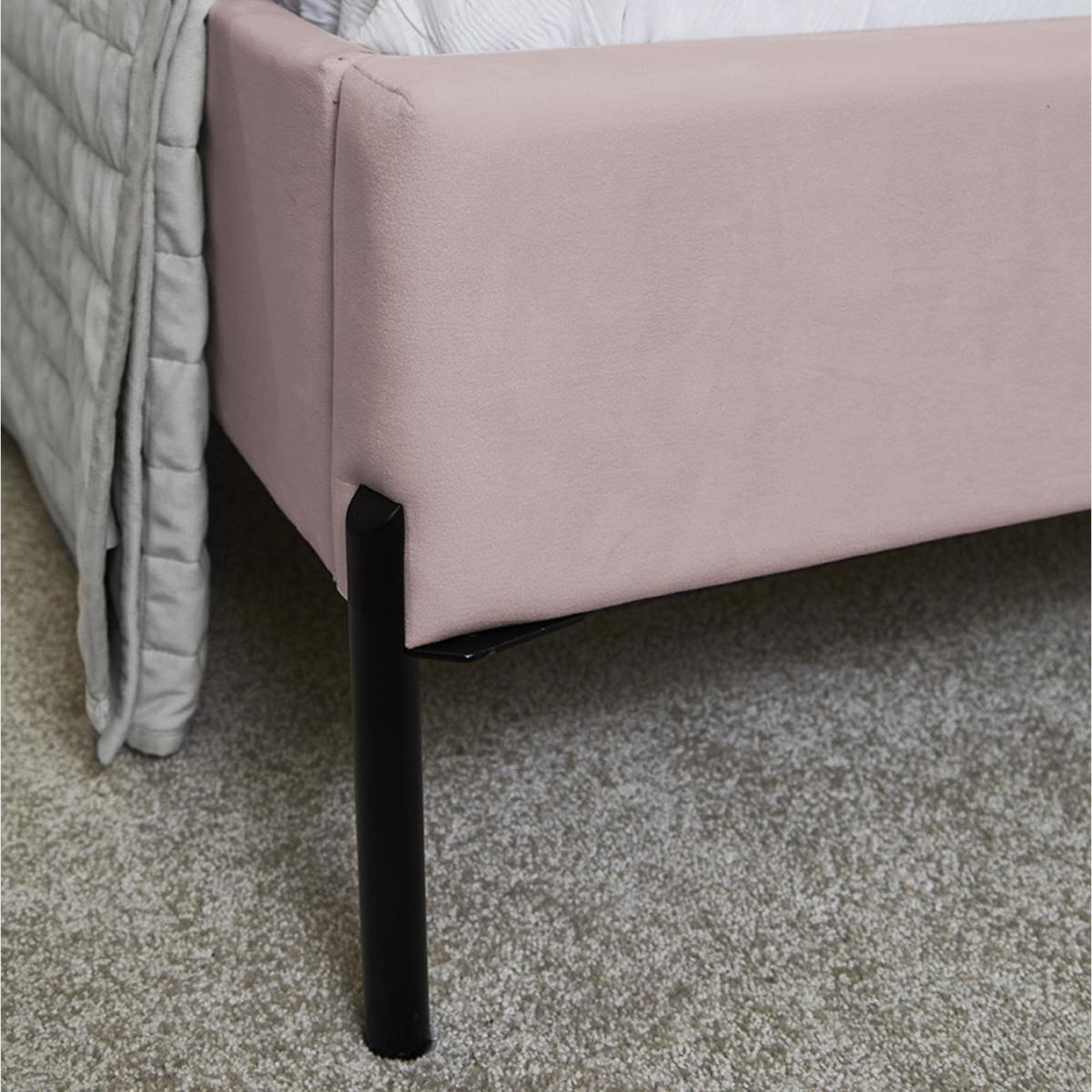 Huntington Dusty Pink Fabric Bed - Dusky Pink / 31kg