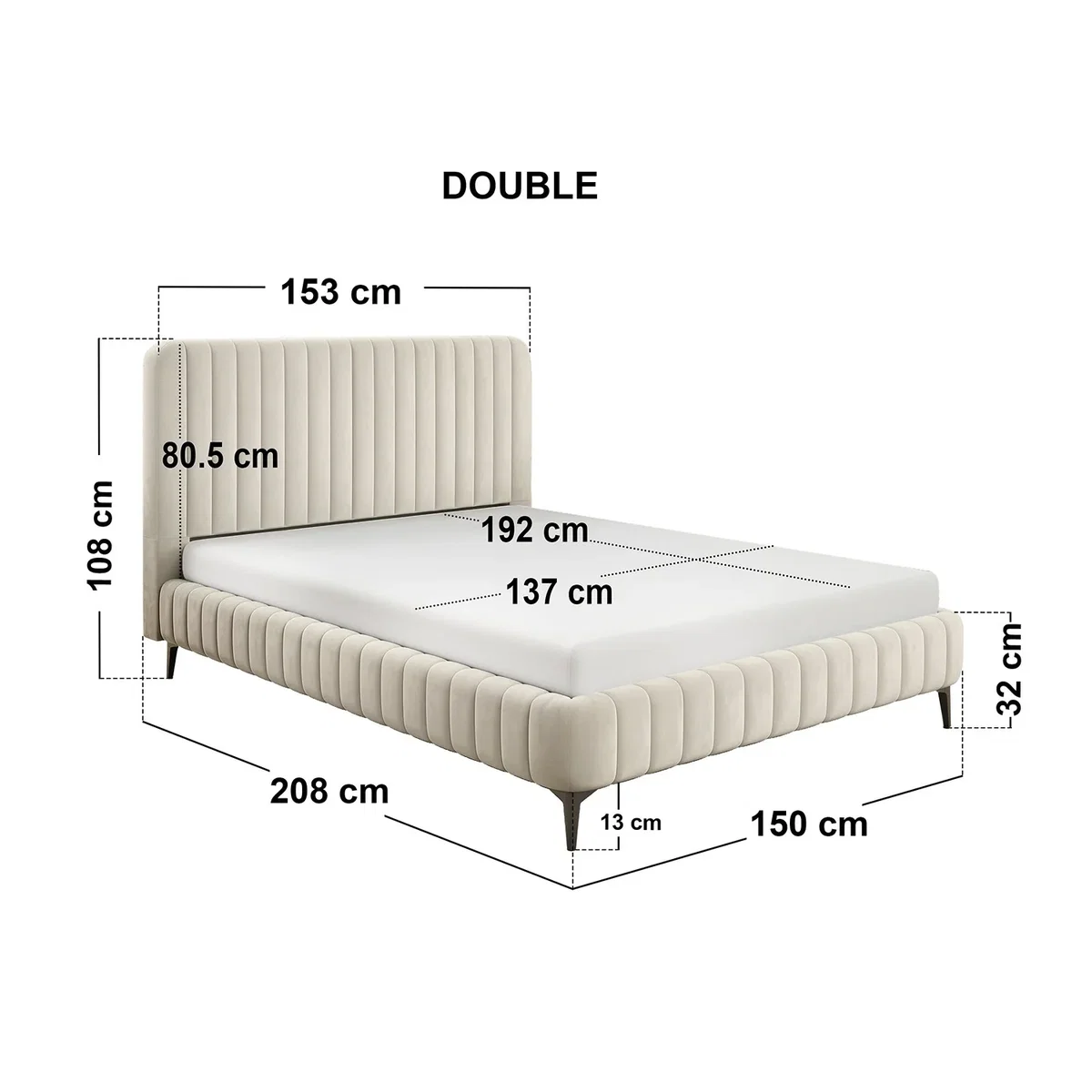 Adelaide Upholstered Bed Frame Beige King - Beige – image 4